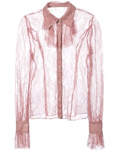 Кружевная полупрозрачная рубашка Anna sui