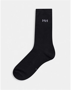 Набор из 3 пар хлопковых носков черного цвета Helly hansen