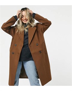 Коричневое пальто классического кроя Vero moda petite