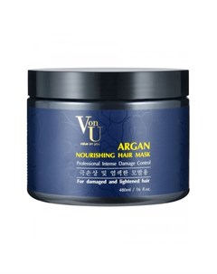 Маска для волос питательная с аргановым маслом Agran Nourishing Hair Mask 480 мл Von u