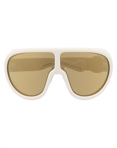 Солнцезащитные очки маска с зеркальными линзами Moncler eyewear