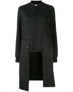 Деконструированное пальто на молнии Black comme des garçons