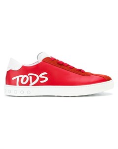 Кеды со шнуровкой и аппликацией Tods Tod's