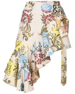 Асимметричная юбка с цветочным узором Marquesalmeida Marques almeida