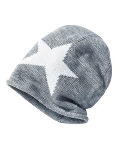 Вязаная шапочка Звезда (серый/белый) Bonprix