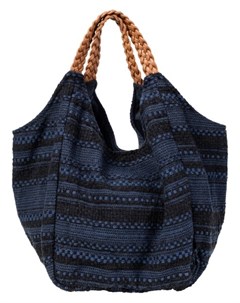 Вязаная сумка (черный/темно-синий) Bonprix