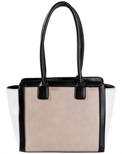 Трехцветная сумка (черный/белый/телесный) Bonprix