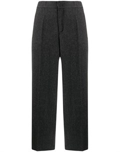 Укороченные брюки с узором в елочку Woolrich