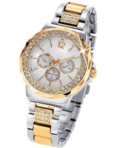 Часы Tiara в дизайне под хронограф (биколор/серебристый/золотистый) Bonprix