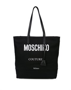Сумка тоут с контрастным логотипом Moschino