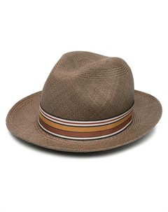 Плетеная шляпа с полосатой лентой Loro piana