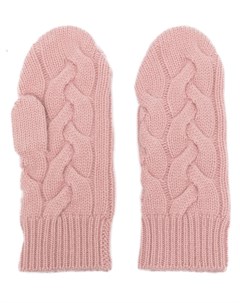 Кашемировые перчатки фактурной вязки N.peal