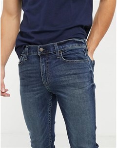 Темные джинсы скинни Hollister