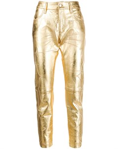 Укороченные брюки с вышивкой Golden goose