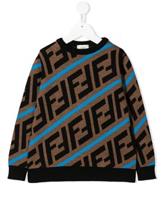 Свитер с логотипом FF Fendi kids