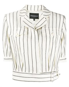Укороченная рубашка в полоску Emporio armani