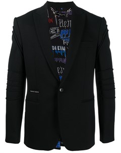 Однобортный пиджак со вставками в рубчик Philipp plein