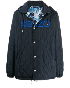 Стеганое пальто с логотипом Kenzo