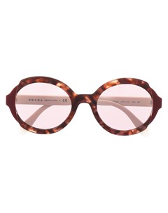 Солнцезащитные очки черепаховой расцветки Prada eyewear