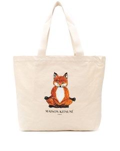 Парусиновая сумка тоут Yoga Fox Maison kitsuné