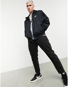 Черная куртка на молнии с капюшоном Heritage Essentials Windrunner Nike