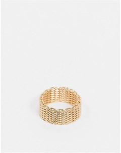 Золотистое кольцо с цепочным дизайном Asos design