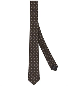 Жаккардовый галстук в горох Fendi