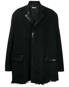 Однобортное пальто с необработанным краем Marni