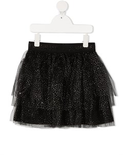 Многослойная юбка с блестками Alberta ferretti kids