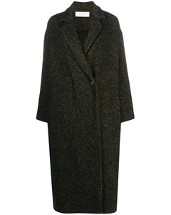 Пальто оверсайз с узором в елочку Société anonyme