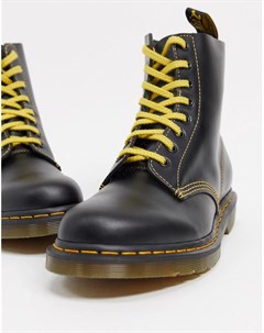 Ботинки темно серого цвета с 8 парами люверсов для шнурков 1460 Pascal Dr. martens