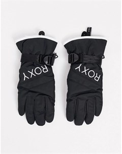 Черные лыжные перчатки Jetty Solid Roxy