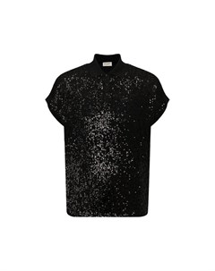 Поло с пайетками Saint laurent