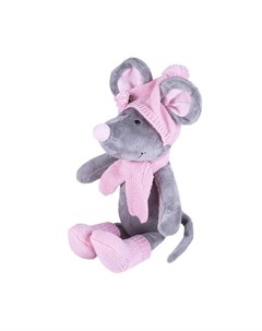 Мягкая игрушка Мышь в розовой шапочке 36 см Softoy