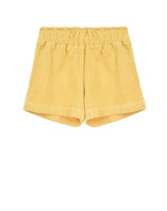Желтые шорты из вельвета детские Il gufo