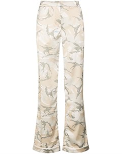 Расклешенные брюки с камуфляжным узором Off-white