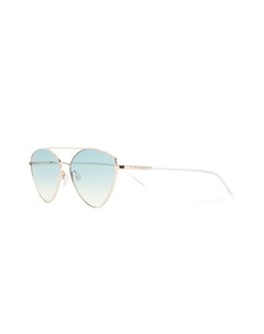 Солнцезащитные очки авиаторы с градиентными линзами Love moschino