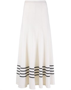 Трикотажная юбка 2010 х годов с полосками Chanel pre-owned