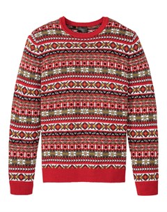 Пуловер с норвежским узором Bonprix