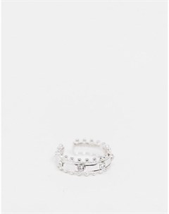 Посеребренное кольцо с броским дизайном Bella Luv aj
