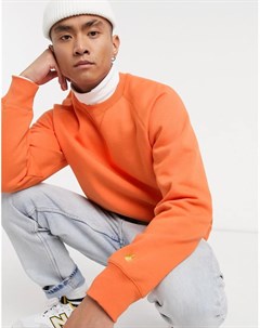 Оранжево золотистый свитер Carhartt wip