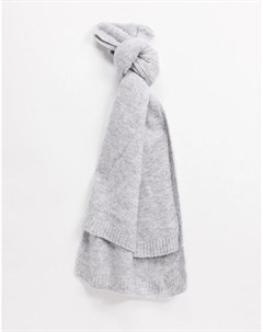 Мягкий oversized шарф светло серого цвета Vero moda