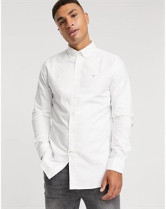 Белая оксфордская рубашка Barbour
