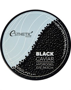 Патчи гидрогелевые для глаз Черная икра Black Caviar Hydrogel Eye Patch 60 шт Esthetic house