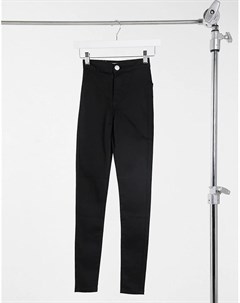Черные узкие джинсы с завышенной талией Glamorous