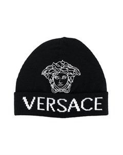 Трикотажная шапка бини с логотипом Young versace