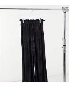 Черные плиссированные брюки Petite Miss selfridge