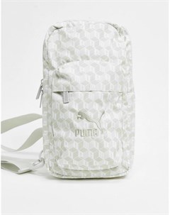 Белая сумка через плечо с логотипом AOP Puma