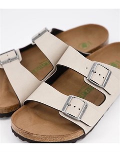 Светло бежевые сандалии из экологичных материалов Birkenstock