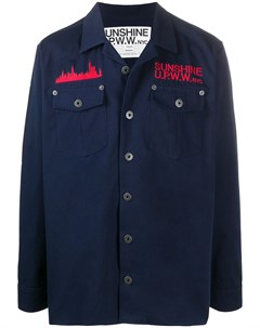 Куртка рубашка с вышитым логотипом U.p.w.w.